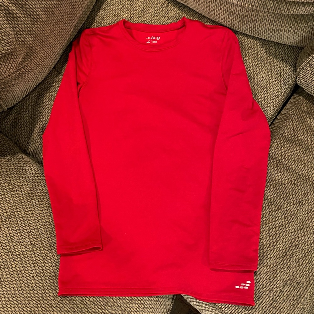 Red compression long sleeve
